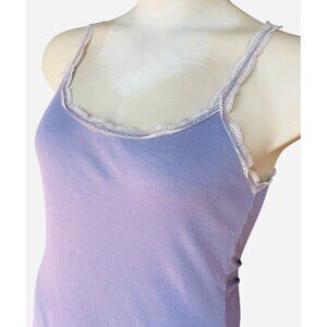 Vtg Y2K Converse Ryder lace trim cami tank top ASO Elena Gilbert Katherine Piere